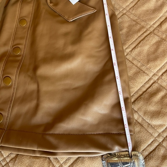 Abercrombie & Fitch Vegan leather belted skirt NWT size S - Picture 9 of 14